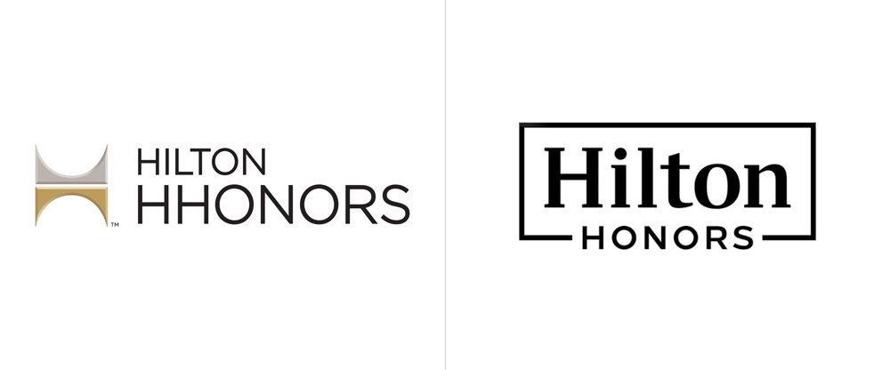 hilton希尔顿五星酒店公司新logo和新vi设计